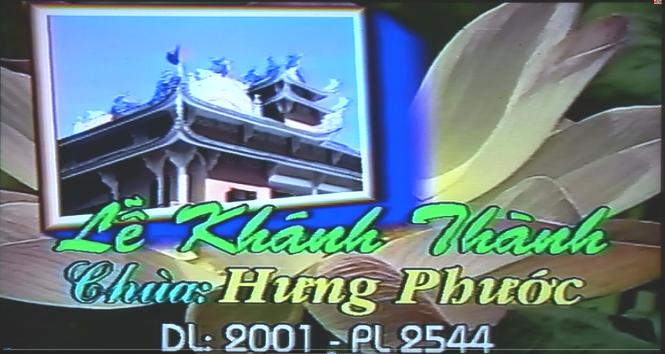 Lễ Khánh Thành Chùa Hưng Phước Q. 3, tp. HCM_2001